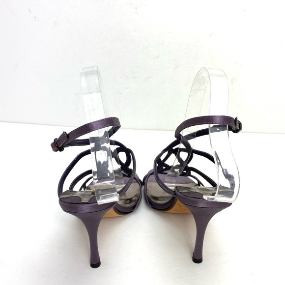 MAX Studio Satin Woven Strap Sandal in Lavender Purple - Picture 8 of 10